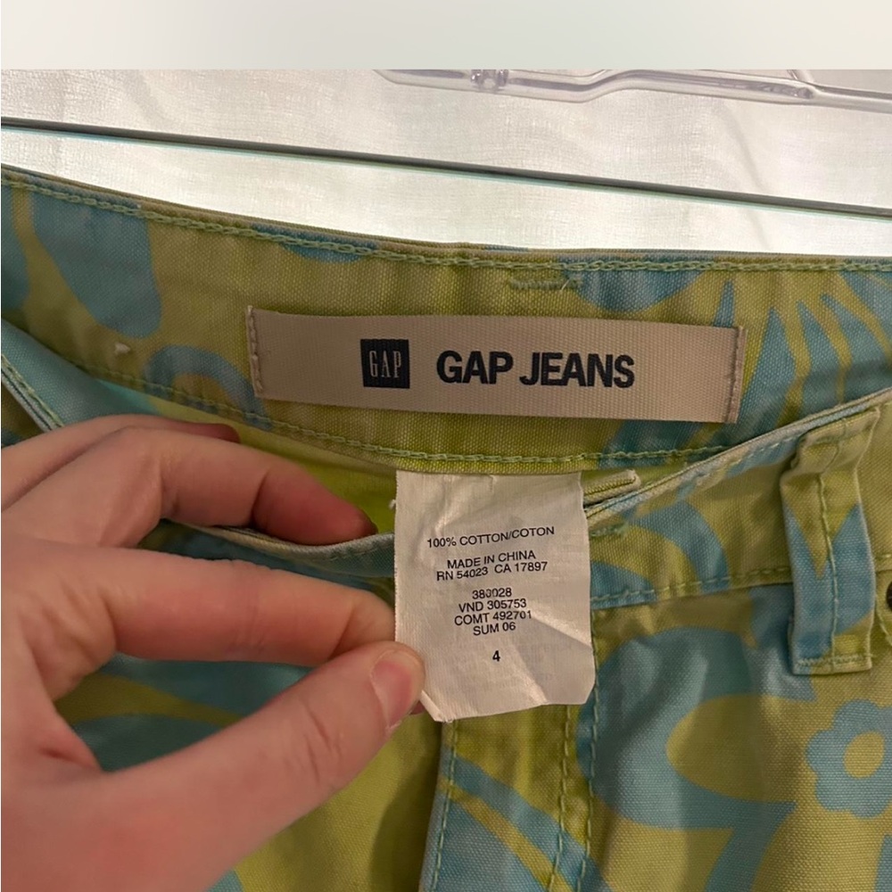 GAP Floral Mini Skirt - Green and Blue - Picture 4 of 7